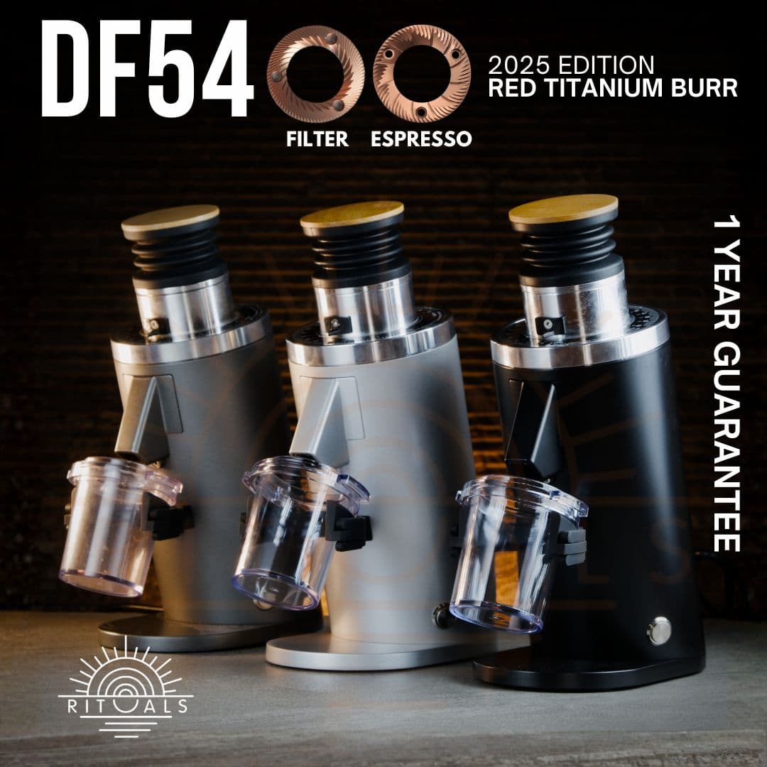 DF54 Electric Grinder (54mm Red Ti Burr)
